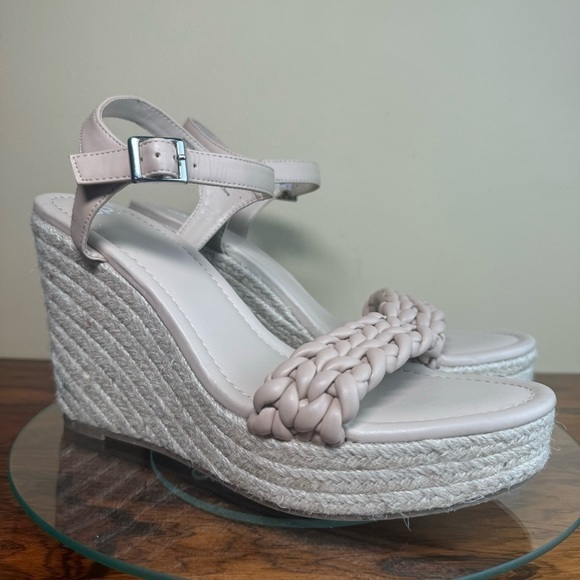 BP Goldie Braided Wedge Sandal in beige sand - Picture 5 of 14